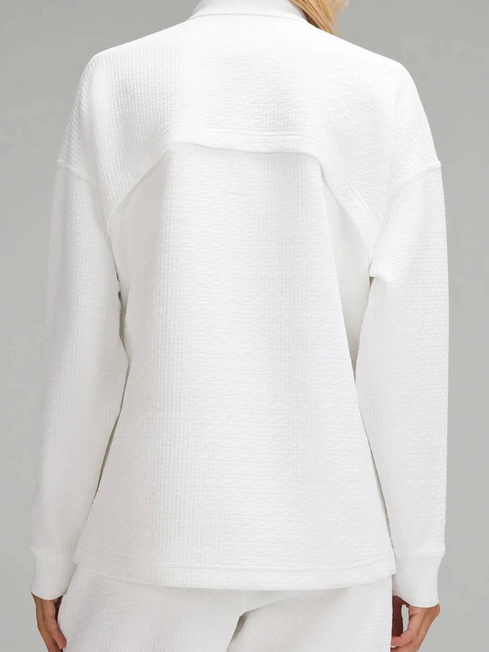 LULULEMON Textured Long-Sleeve Polo Shirt